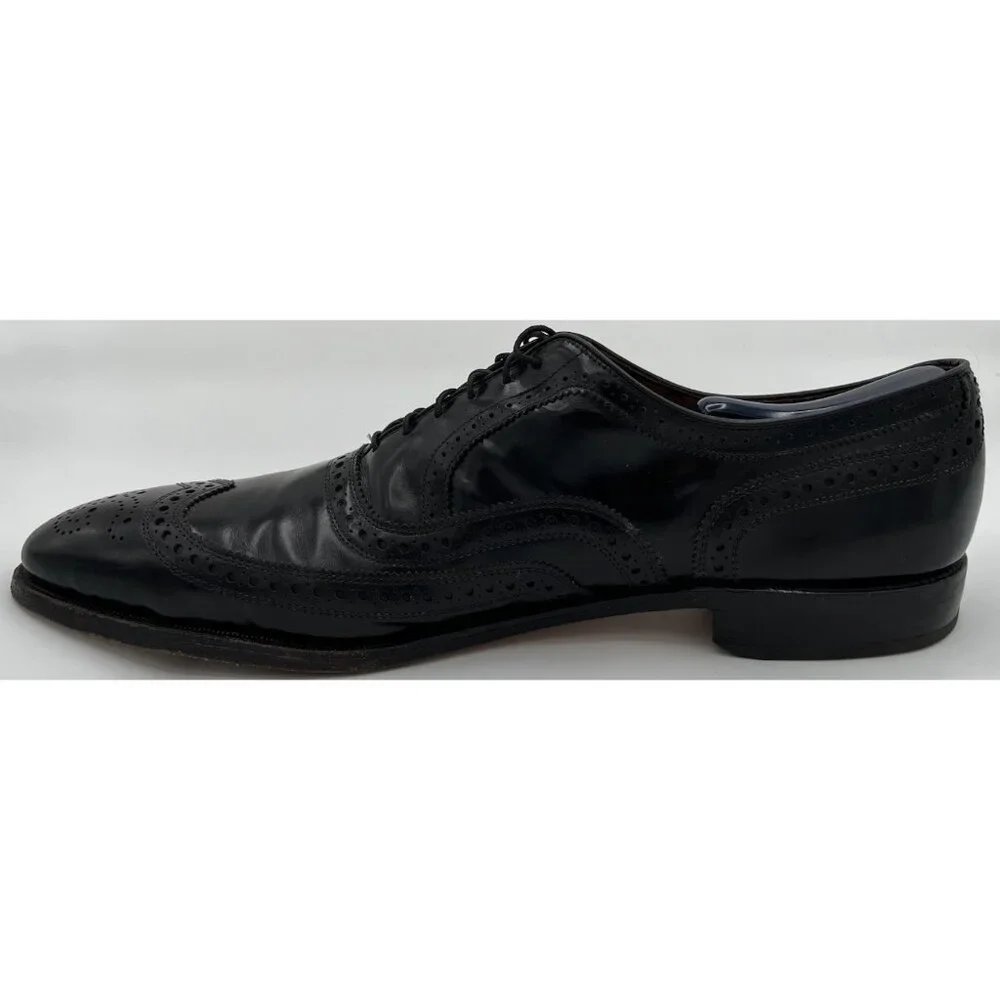 Allen Edmonds McAllister Oxford Wingtip Brogue Black Leather Shoes Size 15AA